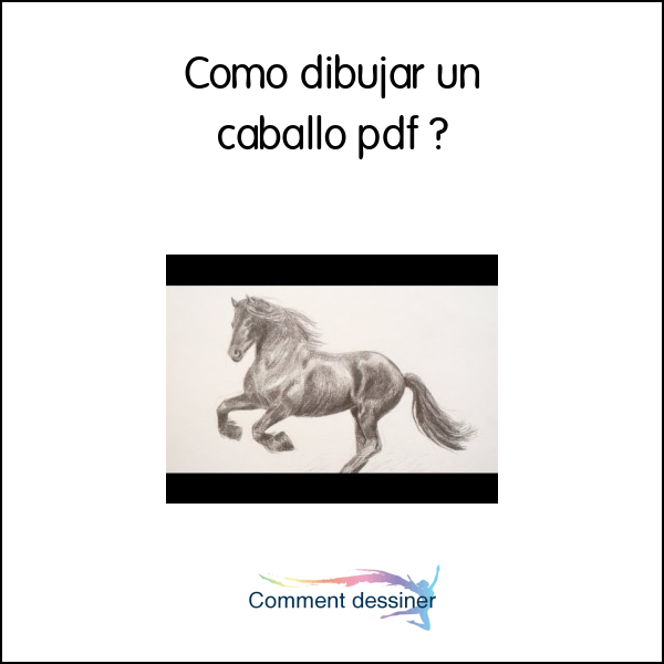 Como dibujar un caballo pdf